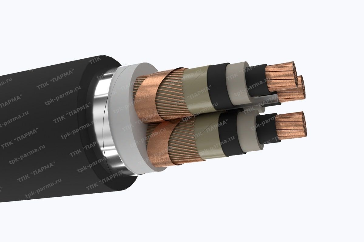 Кабель ПвБВнг(B)-LS 3х240/120 - 10кВ